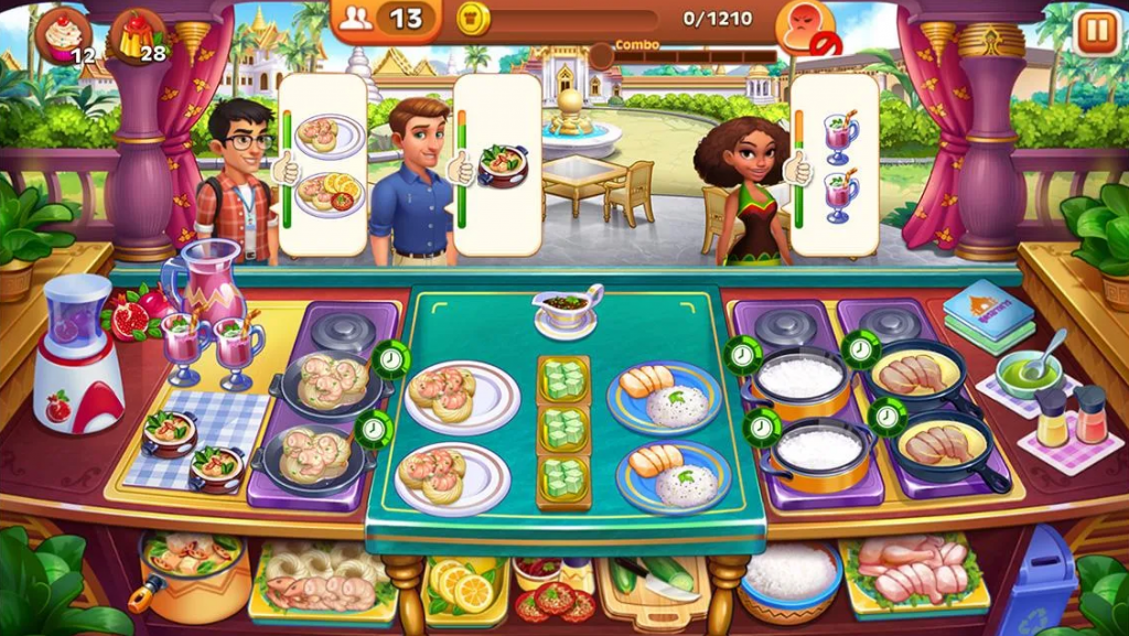 เกมการทำอาหาร หรือคนที่ชอบเล่นเกมเพื่อทำภารกิจให้ผ่านด่านก็ขอแนะนำเกมนี้เลย Cooking Madness-Kitchen Frenzy เกมมือถือทำอาหารสุดสนุก